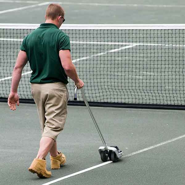 Top Courts UK Ltd offer tennis court white line painting in Derby and throughout the UK.